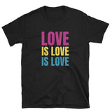 Pansexual Love is Love Tee Tees PRIDE MODE