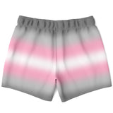 Demigirl Pride Ombre Swim Shorts Swim Shorts PRIDE MODE