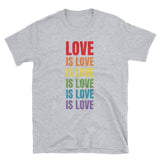 Rainbow Love is Love Tee Tees PRIDE MODE