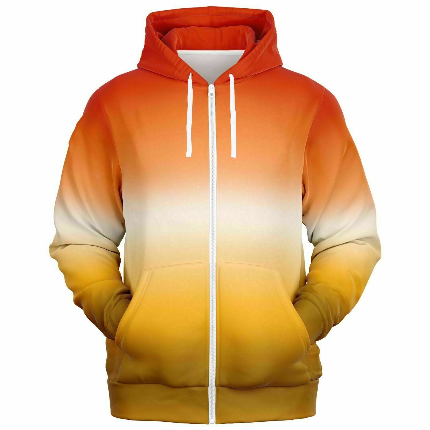 Butch Lesbian Pride Ombre Full-Zip Hoodie Full-Zip Hoodie PRIDE MODE