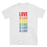 Rainbow Love is Love Tee Tees PRIDE MODE