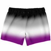 Asexual Pride Ombre Swim Shorts 2 Swim Trunks Men - AOP PRIDE MODE