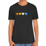 Aroace Hearts Tee Tees PRIDE MODE