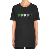 Aromantic Hearts Tee Tees PRIDE MODE