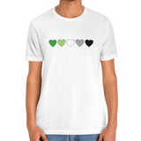Aromantic Hearts Tee Tees PRIDE MODE