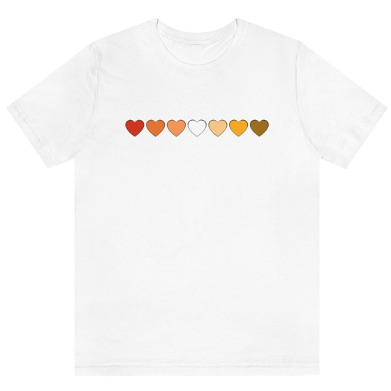 Butch Lesbian Hearts Tee Tees PRIDE MODE