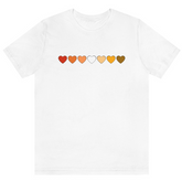 Butch Lesbian Hearts Tee Tees PRIDE MODE