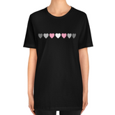 Demigirl Hearts Tee Tees PRIDE MODE