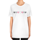 Demigirl Hearts Tee Tees PRIDE MODE