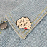 Fight Like a Girl Pin Pin PRIDE MODE