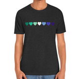 Gay MLM Vincian Hearts Tee Tees PRIDE MODE