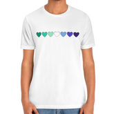 Gay MLM Vincian Hearts Tee Tees PRIDE MODE