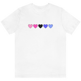Omnisexual Hearts Tee Tees PRIDE MODE