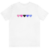 Omnisexual Hearts Tee Tees PRIDE MODE