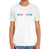 Transgender Hearts Tee Tees PRIDE MODE