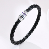 Asexual Pride Leather Rope Bracelet Bracelets PRIDE MODE