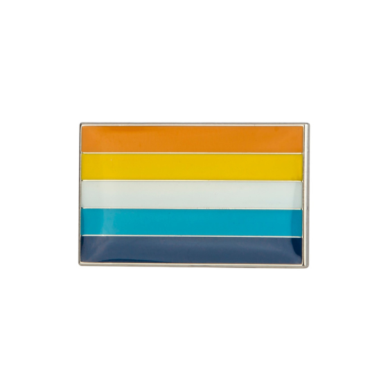 Aroace Pride Flag Enamel Pin