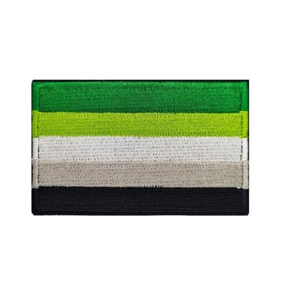 Aromantic Pride Velcro Embroidered Patch Embroidered Patch PRIDE MODE
