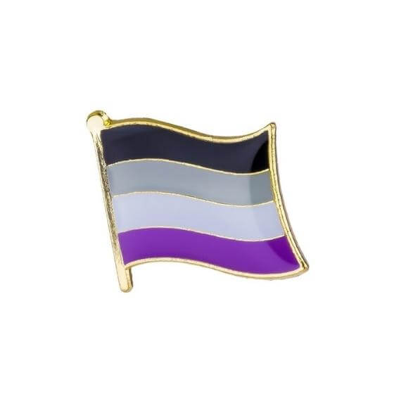 Asexual Pride Flag Enamel Pin Pin PRIDE MODE