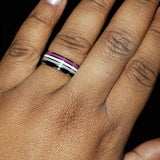Asexual Pride Ring Ring PRIDE MODE