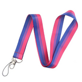 Bisexual Pride Keychain Lanyard Lanyard PRIDE MODE