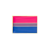 Bisexual Pride Rectangle Enamel Pin Pin PRIDE MODE