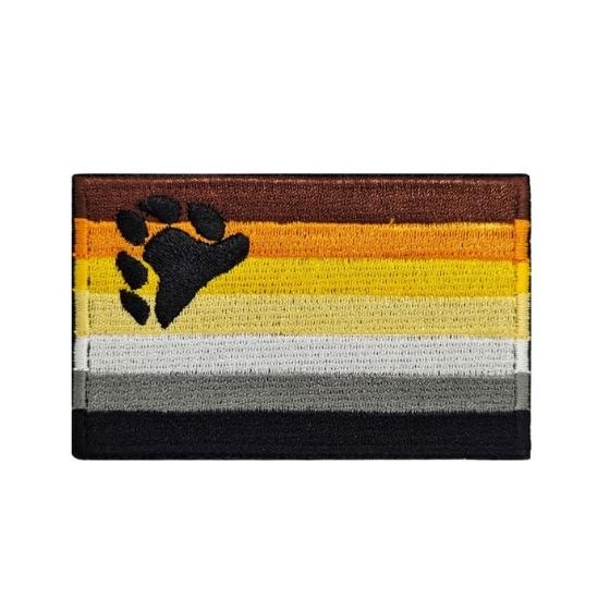 Gay Bear Brotherhood Pride Velcro Embroidered Patch Embroidered Patch PRIDE MODE