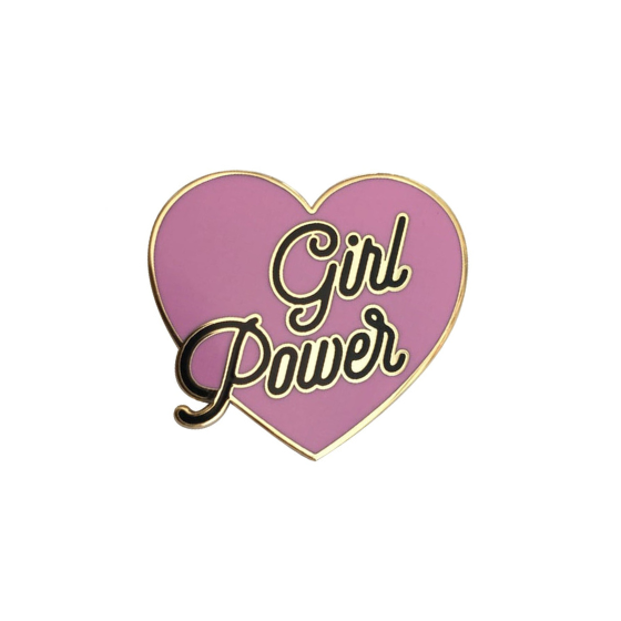 Girl Power Heart Enamel Pin Pin PRIDE MODE