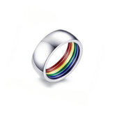 Hidden Rainbow Inner-Striped Ring Ring PRIDE MODE