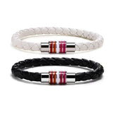 Lesbian Pride Leather Rope Bracelet Bracelets PRIDE MODE