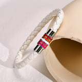 Lesbian Pride Leather Rope Bracelet Bracelets PRIDE MODE