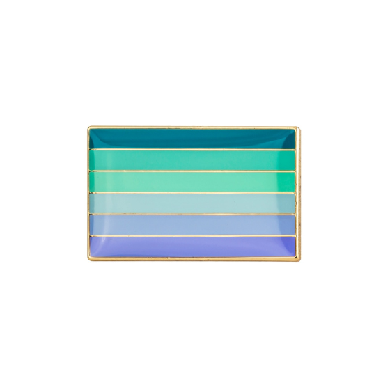 Neptunic Pride Rectangle Enamel Pin Pin PRIDE MODE