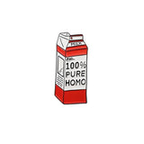 Pure Homo Milk Carton Enamel Pin Pin PRIDE MODE