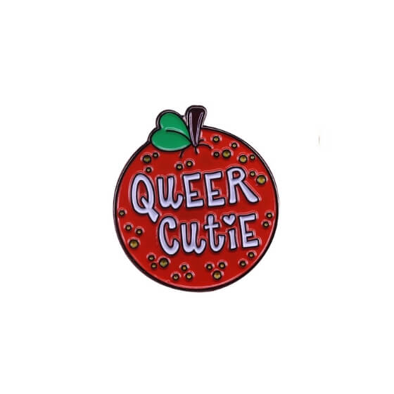 Queer Cutie Mandarin Orange Enamel Pin Pin PRIDE MODE