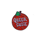 Queer Cutie Mandarin Orange Enamel Pin Pin PRIDE MODE