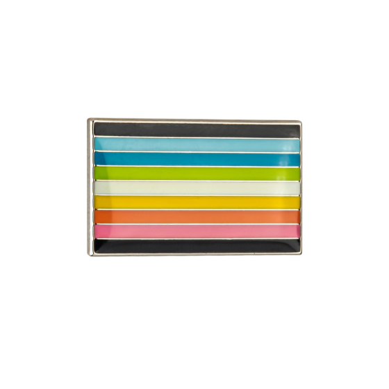 Queer Pride Rectangle Enamel Pin Pin PRIDE MODE