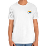 Rainbow Heart "Say Gay" Protest Tee Tees PRIDE MODE