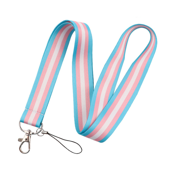 Transgender Pride Keychain Lanyard Lanyard PRIDE MODE