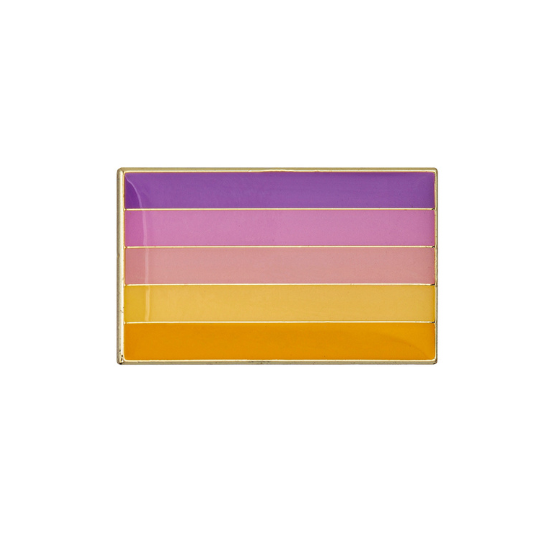 Trixic Pride Rectangle Enamel Pin Pin PRIDE MODE