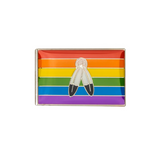 Two-Spirit Pride Rectangle Enamel Pin Pin PRIDE MODE