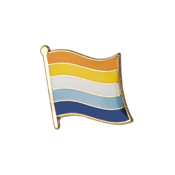 Aroace Pride Flag Enamel Pin
