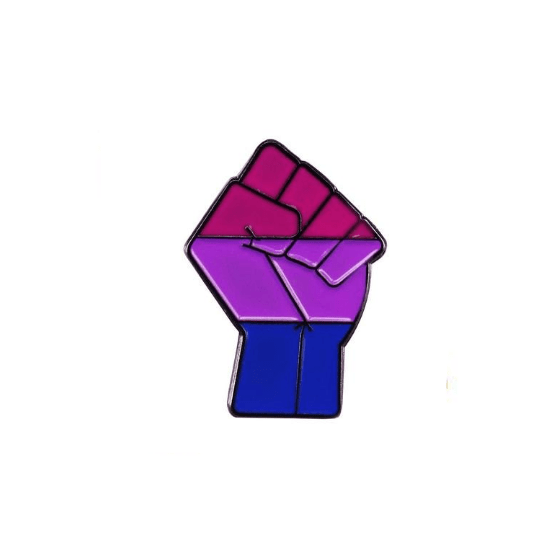 Bisexual Fist Pin Pin PRIDE MODE
