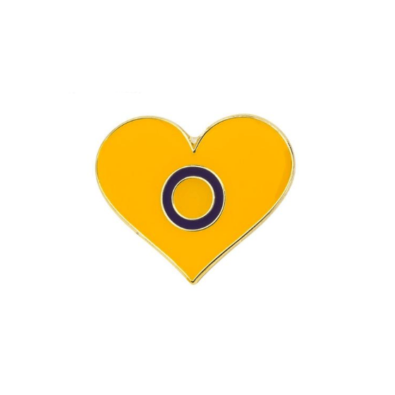 Intersex Pride Heart Enamel Pin Pin PRIDE MODE