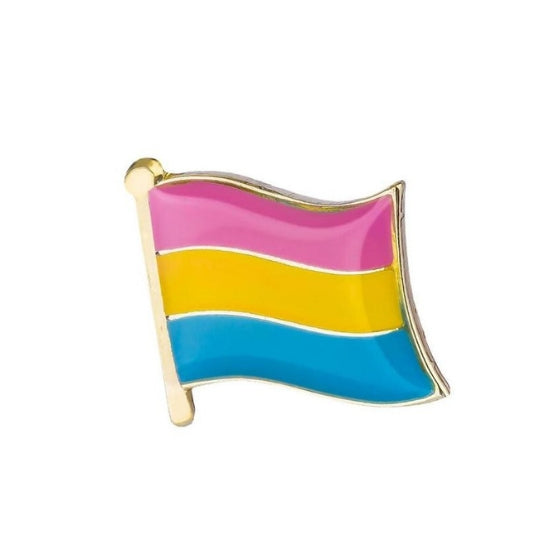 Pansexual Pride Flag Enamel Pin Pin PRIDE MODE