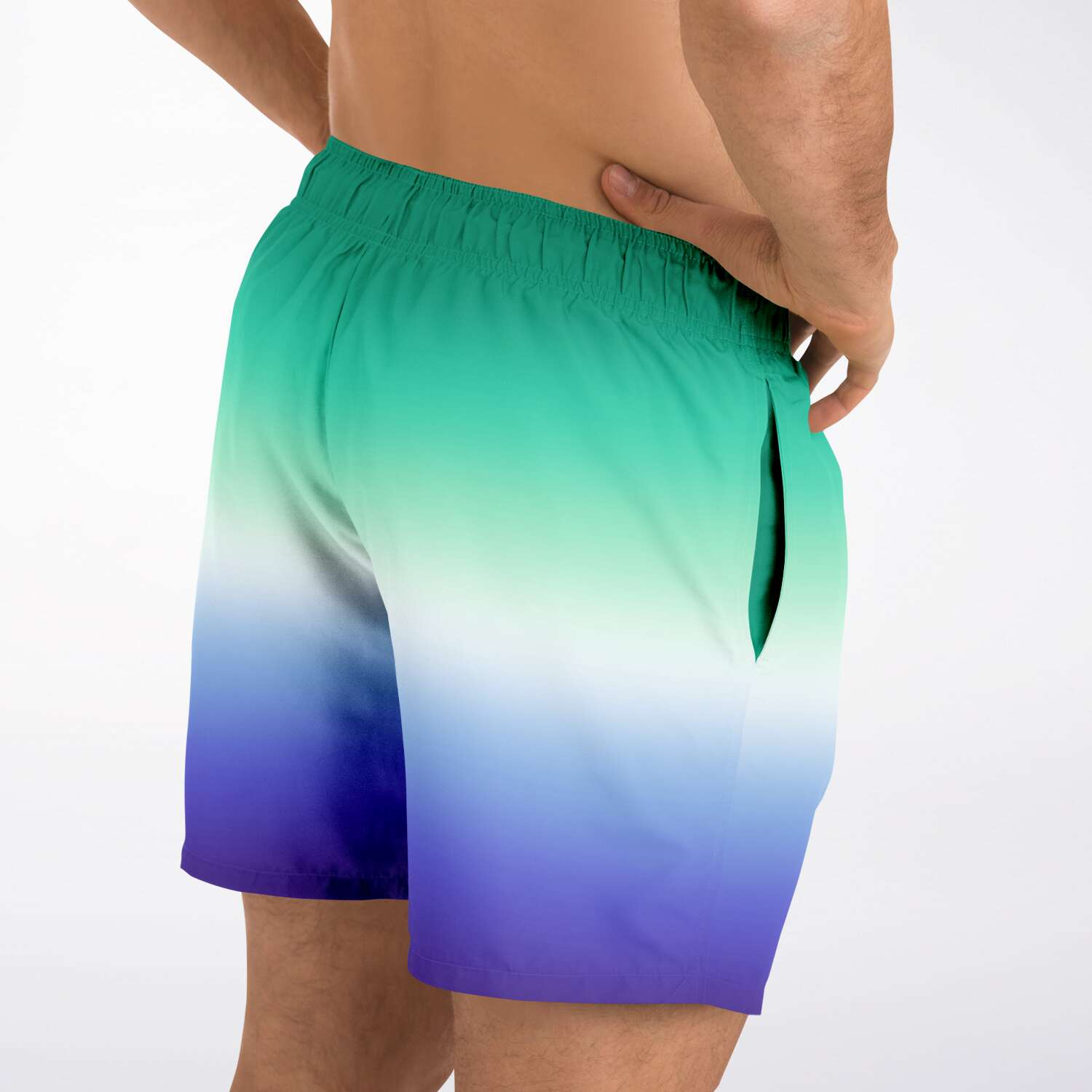 Gay MLM Vincian Pride Ombre Swim Shorts Swim Shorts PRIDE MODE