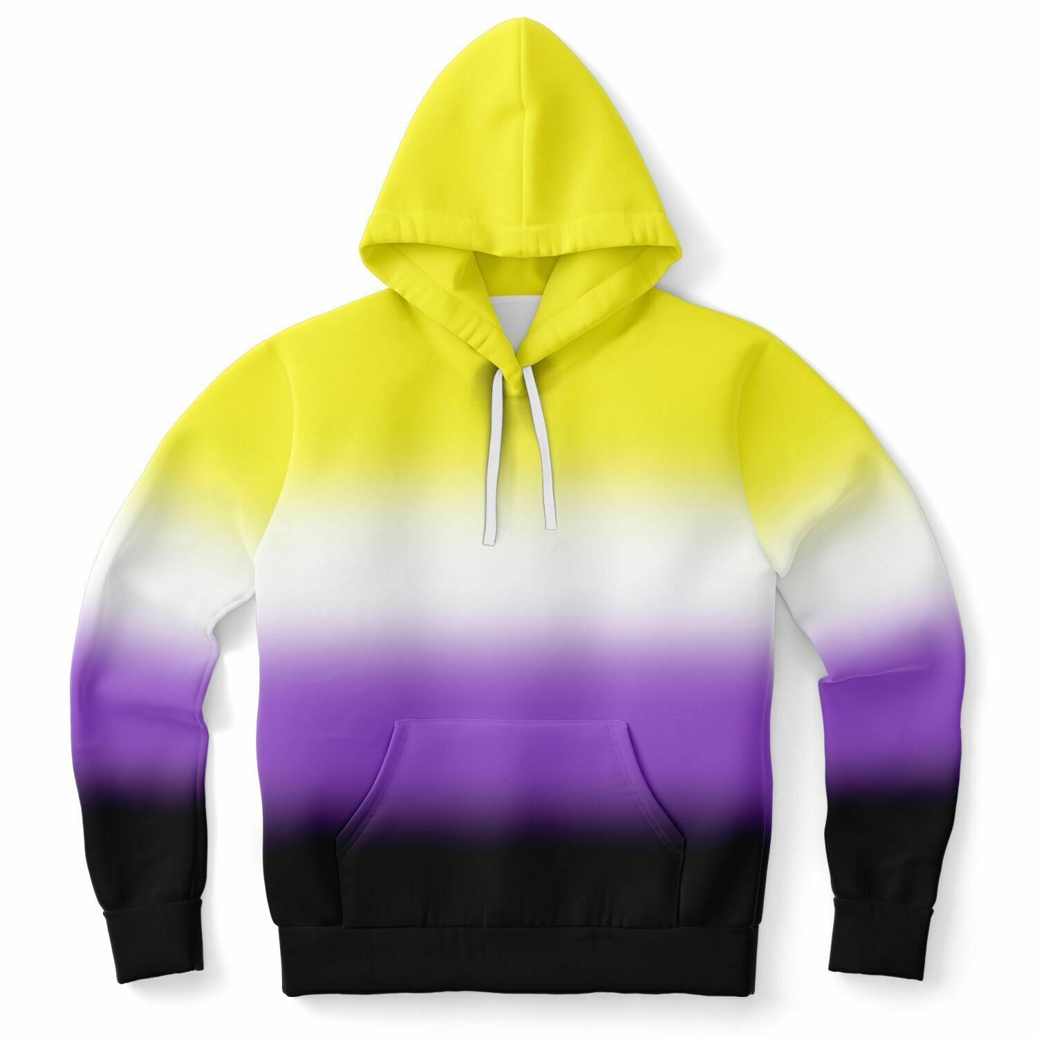 Non-binary Pride Ombre Pullover Hoodie Pullover Hoodie PRIDE MODE