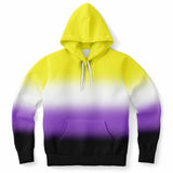 Non-binary Pride Ombre Pullover Hoodie Pullover Hoodie PRIDE MODE