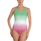 Abrosexual Pride Ombre Open-back Swimsuit One-piece Swimsuit PRIDE MODE