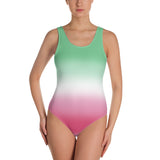 Abrosexual Pride Ombre Open-back Swimsuit One-piece Swimsuit PRIDE MODE