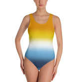 Aroace Pride Ombre Open-back Swimsuit One-piece Swimsuit PRIDE MODE